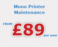 mono printer maintenance Powys